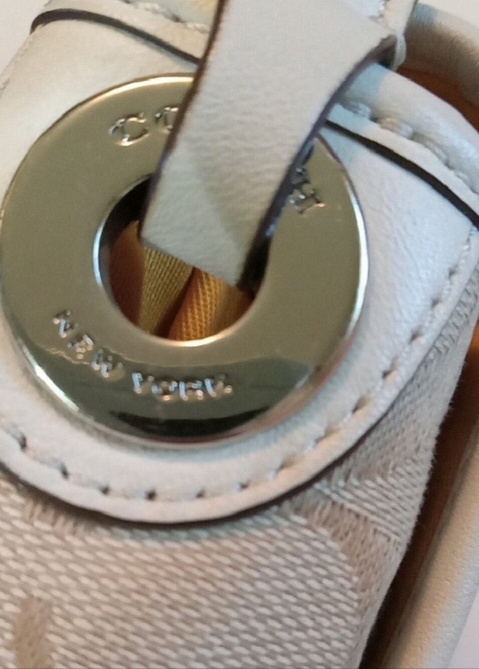Coach Signature Canvas Crossbody Bag in Khaki/Chalk - Picture 7 of 7